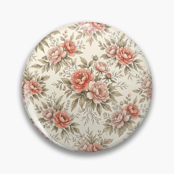 Item preview, Sepia Rose Pattern Botanical Illustration Victorian Floral designed and sold by SplashTastic.