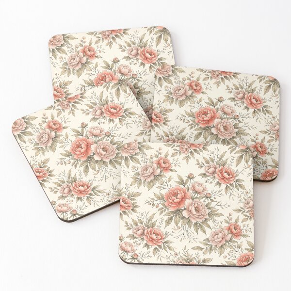 Item preview, Sepia Rose Pattern Botanical Illustration Victorian Floral designed and sold by SplashTastic.