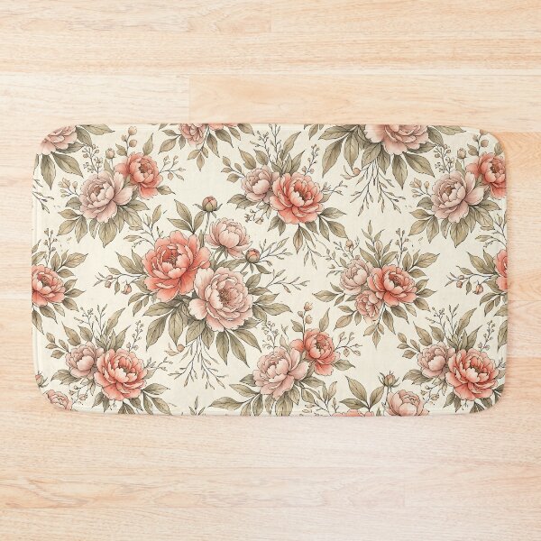 Item preview, Sepia Rose Pattern Botanical Illustration Victorian Floral designed and sold by SplashTastic.