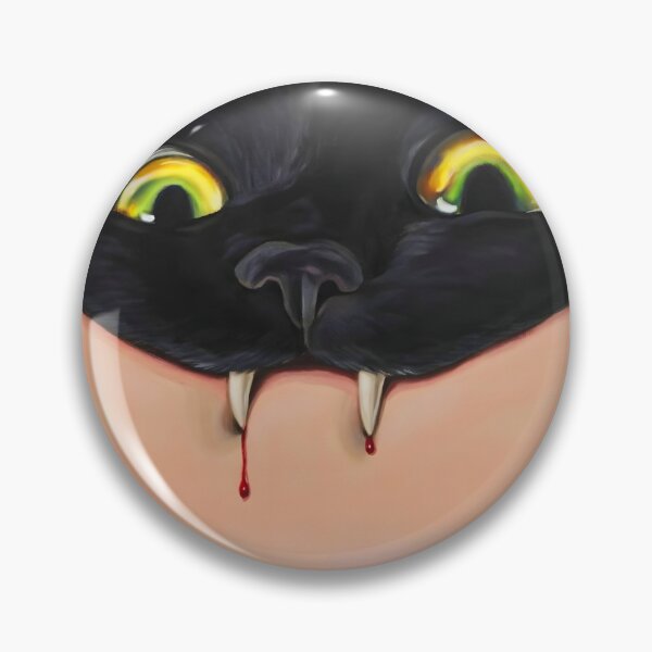 Item preview, Creepy Big Eye Black Cat Face designed and sold by Peac7e.