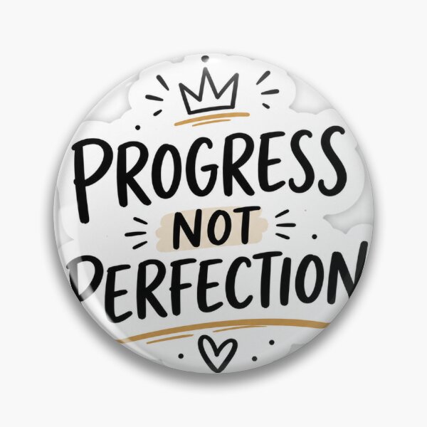 Item preview, Progress Not Perfection Sticker | Minimal Motivational Quote designed and sold by Ishratparween11.