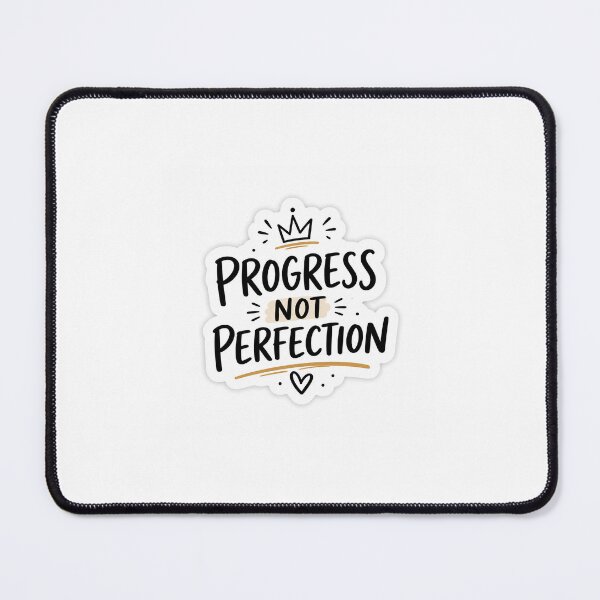 Item preview, Progress Not Perfection Sticker | Minimal Motivational Quote designed and sold by Ishratparween11.