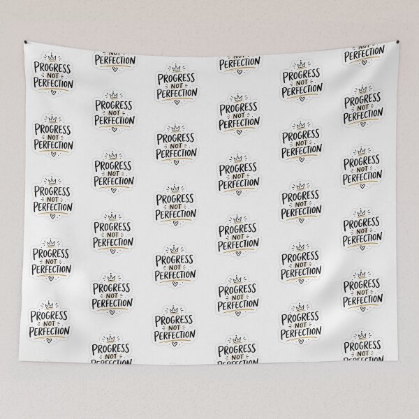 Item preview, Progress Not Perfection Sticker | Minimal Motivational Quote designed and sold by Ishratparween11.