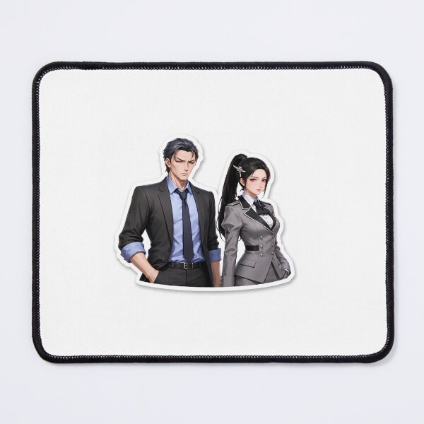 Item preview, Anime Secret Agents Couple in Suits designed and sold by Farheen786.