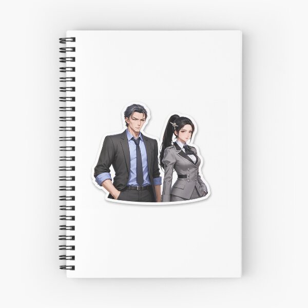 Item preview, Anime Secret Agents Couple in Suits designed and sold by Farheen786.