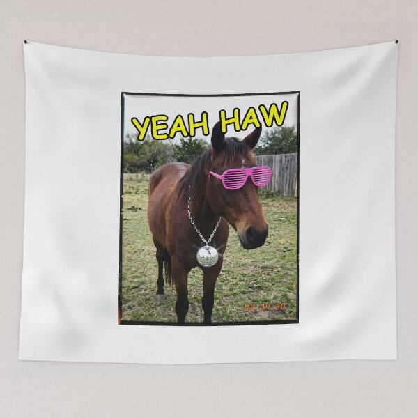 Item preview, Yeah Haw Disco Horse Irony Yeehaw designed and sold by SplashTastic.