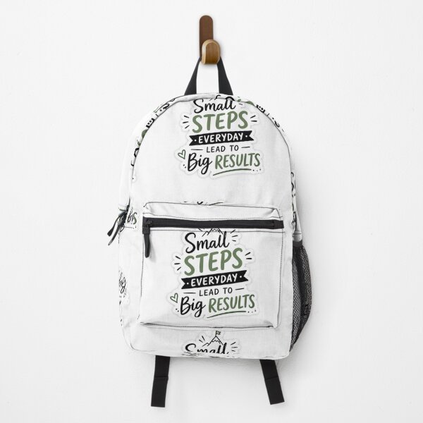 Item preview, Title: Small Steps Everyday Sticker | Motivational Quote Typography designed and sold by Ishratparween11.