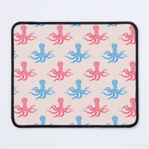 Item preview, Cute Blue and Pink Octopus Seamless Pattern designed and sold by Pevkay97.