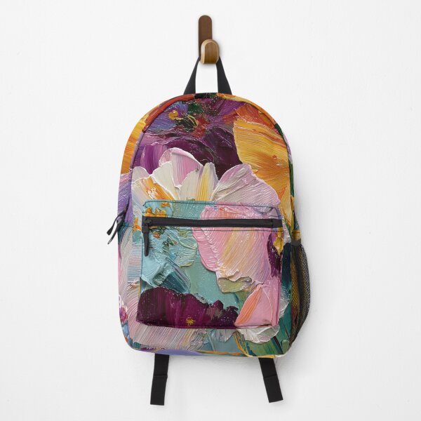Item preview, Vibrant Colorful Floral Bouquet with Thick Palette Knife Texture designed and sold by colorful-white.