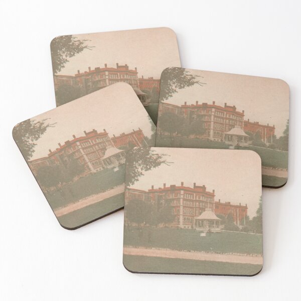 Item preview, Anna State Hospital Original Vintage Postcard – Main Building (Design 2) designed and sold by GhostlyWorld.