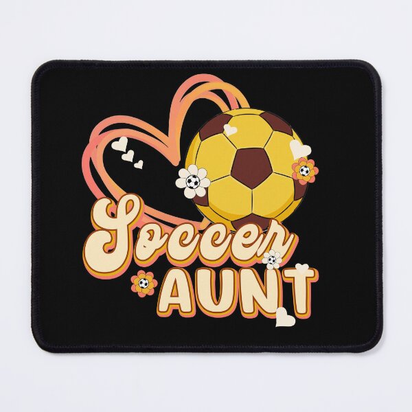 Item preview, Retro Floral Soccer Aunt Graphic Tee designed and sold by LarryMBrown.