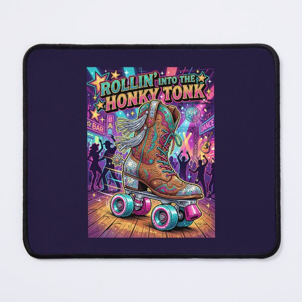 Item preview, Rollin Into The Honky Tonk Disco Cowgirl Roller Disco designed and sold by SplashTastic.