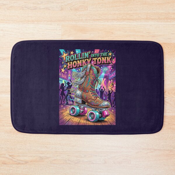 Item preview, Rollin Into The Honky Tonk Disco Cowgirl Roller Disco designed and sold by SplashTastic.