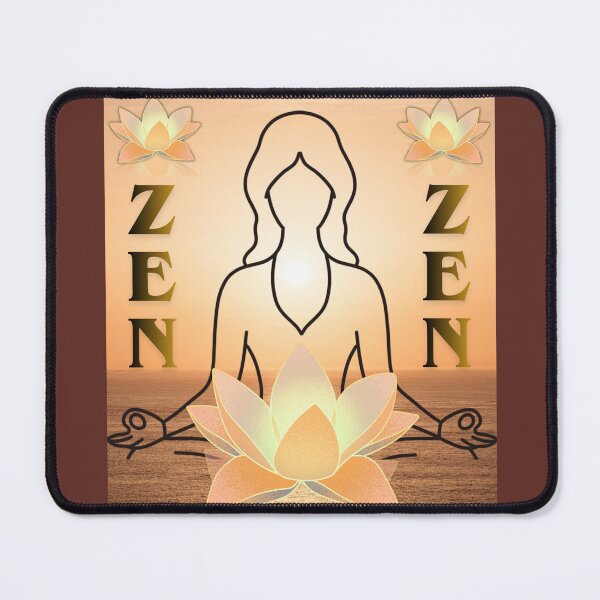 Item preview, Golden Zen Meditation - Boho Floral Yoga Art designed and sold by PaniKulka.