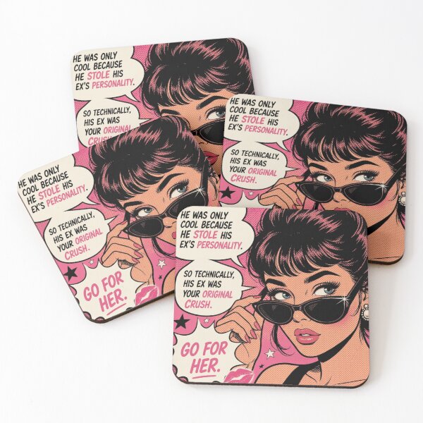 Item preview, So Technically His Ex Was Your Original Crush Go For Her - Funny Pop Art Comic Women designed and sold by Vicky021.