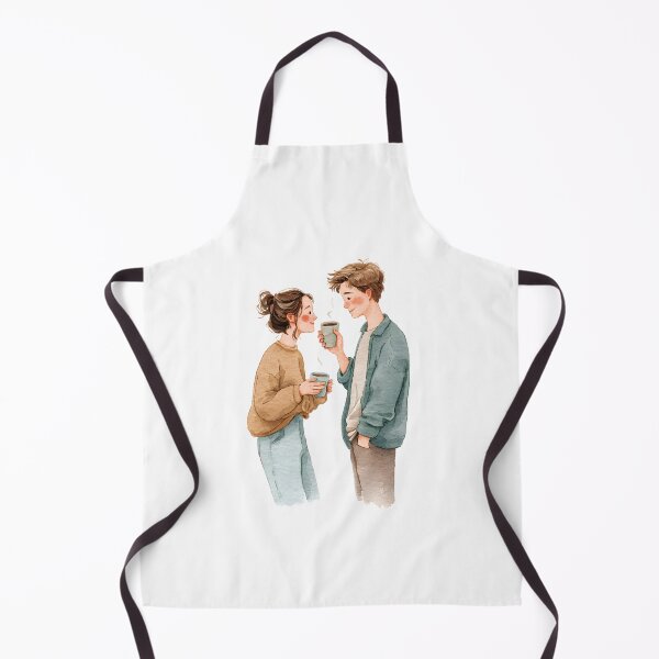 Item preview, Cozy Couple Watercolor Romantic Art Design designed and sold by JaiSoftStudio.