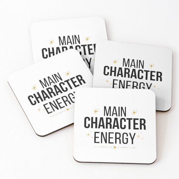 Item preview, Main Character Energy Minimalist Aesthetic Quote Clean Simple Design designed and sold by Uvclick.