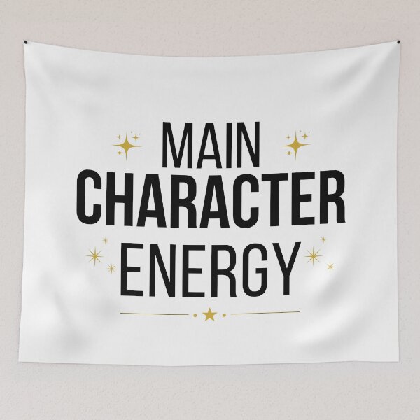 Item preview, Main Character Energy Minimalist Aesthetic Quote Clean Simple Design designed and sold by Uvclick.