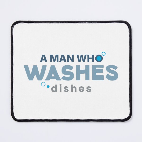Item preview, Modern Man Washes Dishes Minimal Tee designed and sold by heyyoyeah63.