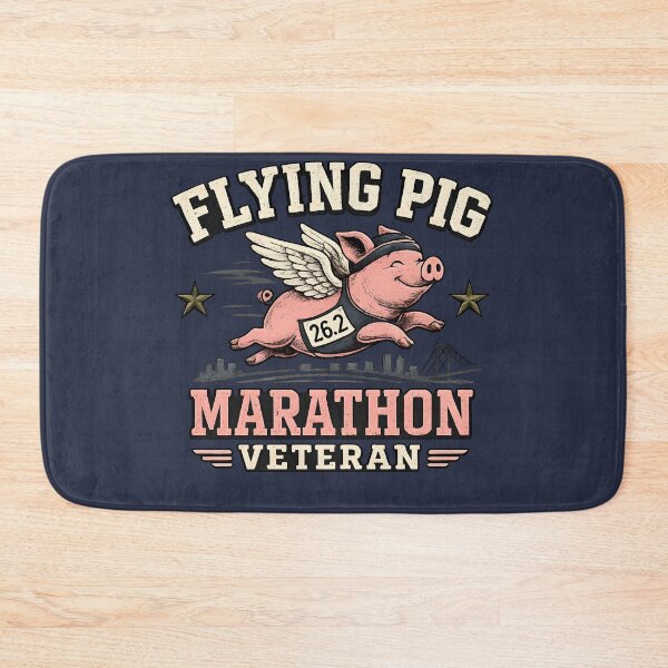 Item preview, Flying pig marathon veteran designed and sold by RockyLambda.