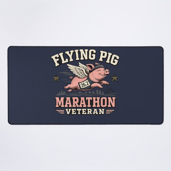 Item preview, Flying pig marathon veteran designed and sold by RockyLambda.