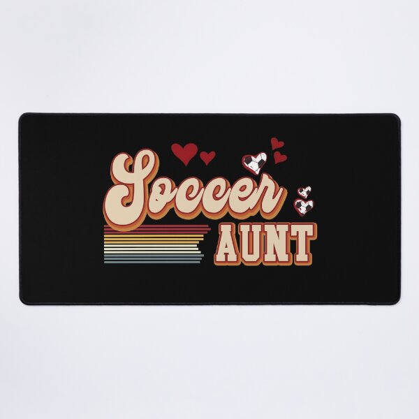 Item preview, Vintage Soccer Aunt Retro Hearts Tee designed and sold by LarryMBrown.