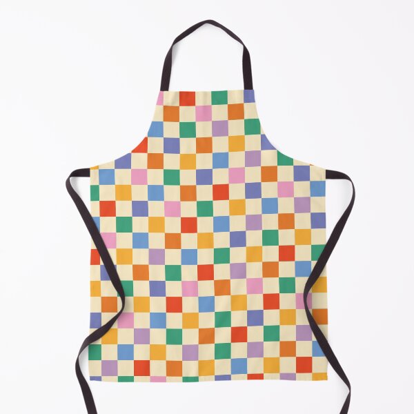 Item preview, Checkerboard Check Colorful Geometric Checked Pattern Blue Green Pink Mustard Red Beige designed and sold by SWETA HALDER.