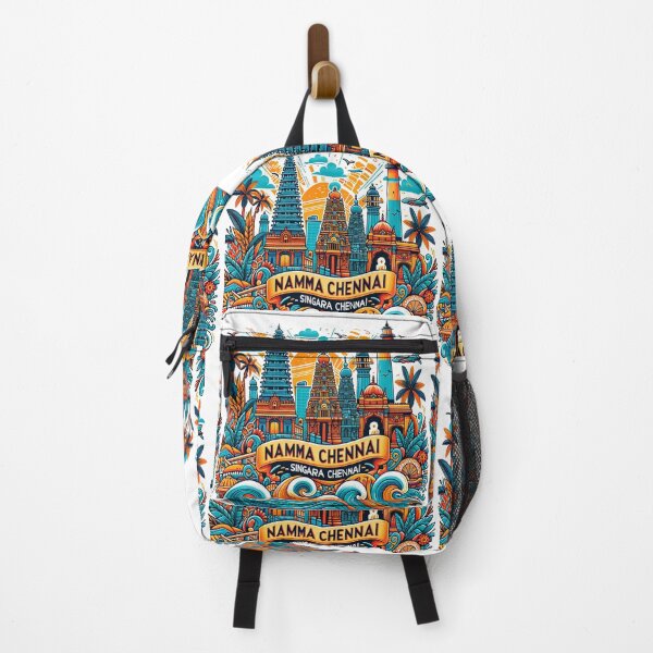 Item preview, Namma Chennai Singara Chennai Vintage Travel Cityscape Tamil Nadu designed and sold by Globalcitytees.