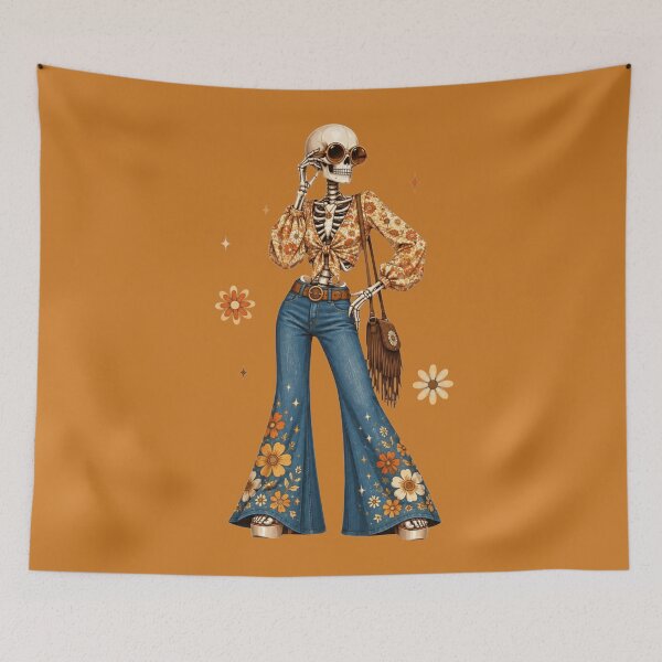 Item preview, Retro Boho Skeleton designed and sold by EsenciaZen.