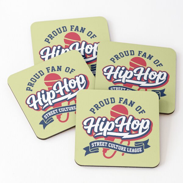 Item preview, Hip Hop Street Culture League Retro MC Microphone Vintage Navy and Red Streetwear designed and sold by Cozy-Old-Pub.