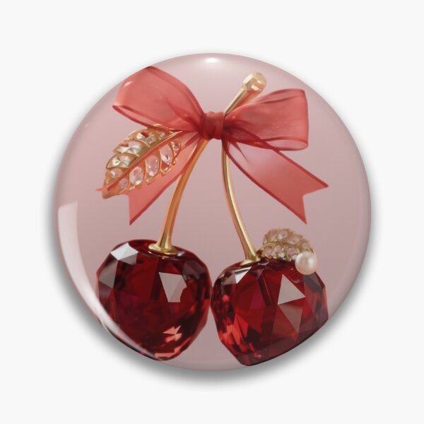 Item preview, Ruby Red Jeweled Cherries with Royal Knot designed and sold by PoenyL1rosy.