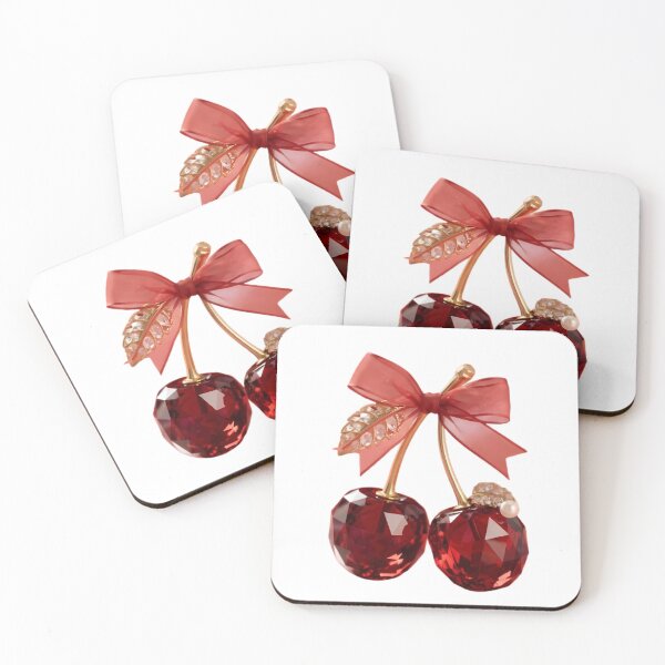 Item preview, Ruby Red Jeweled Cherries with Royal Knot designed and sold by PoenyL1rosy.