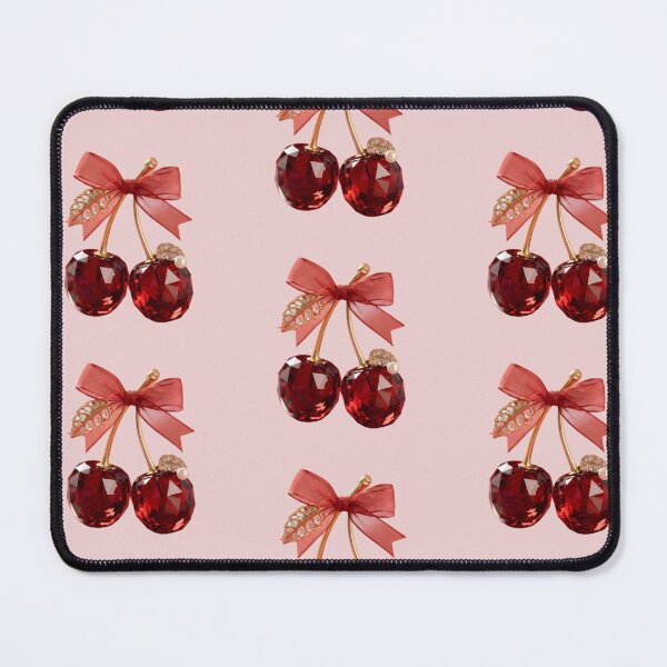 Item preview, Ruby Red Jeweled Cherries with Royal Knot designed and sold by PoenyL1rosy.