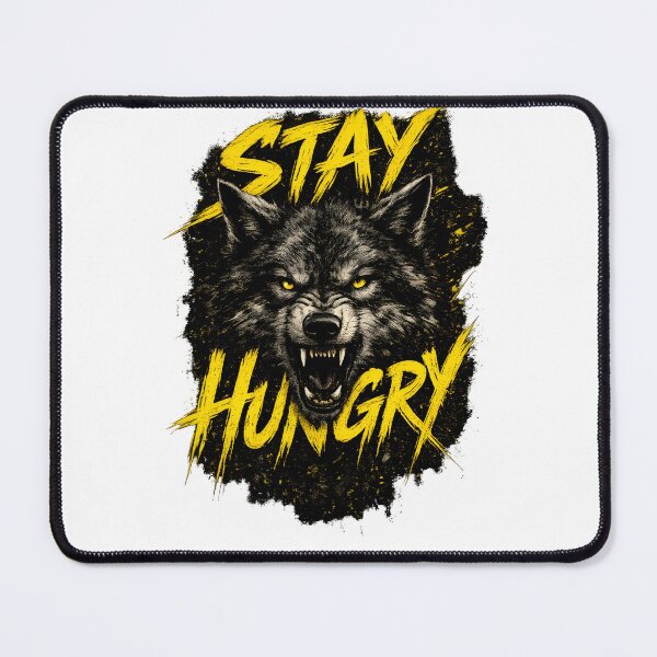 Item preview, Stay Hungry Wolf - Alpha Motivation Aggressive Fitness Art designed and sold by Divakar Fashion.