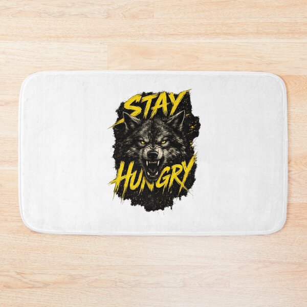 Item preview, Stay Hungry Wolf - Alpha Motivation Aggressive Fitness Art designed and sold by Divakar Fashion.