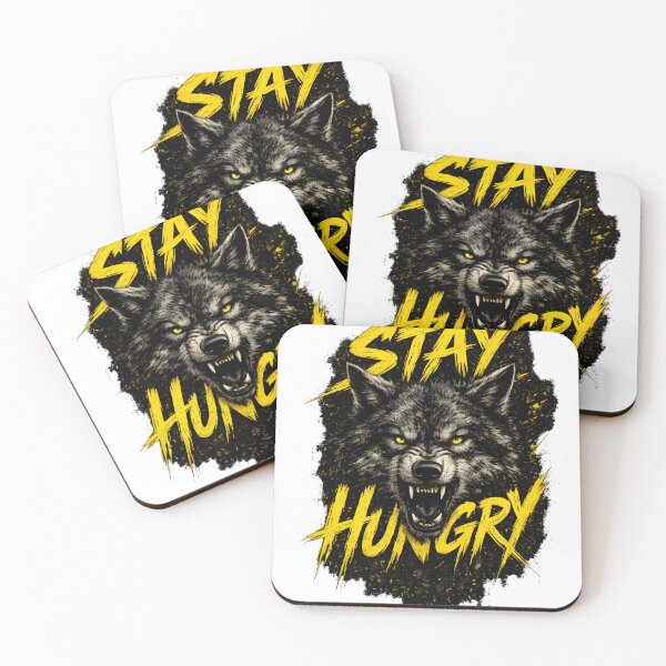 Item preview, Stay Hungry Wolf - Alpha Motivation Aggressive Fitness Art designed and sold by Divakar Fashion.