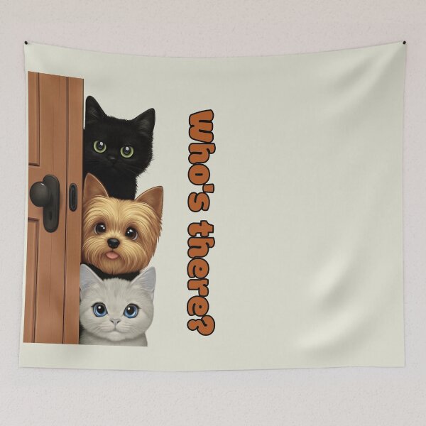 Item preview, Who’s There? – Behind Closed Doors designed and sold by Aimetoi.