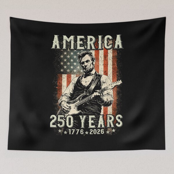 Item preview, Vintage Abraham Lincoln Abe Lincoln Playing Guitar 250 Years designed and sold by Bralipse.