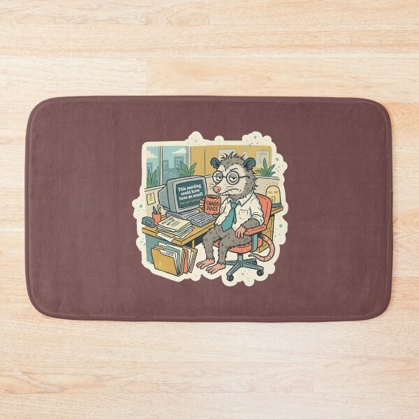 Item preview, Funny Opossum Office Humor | This Meeting Could Have Been An Email | Retro Corporate Chaos designed and sold by SergioMiklos.