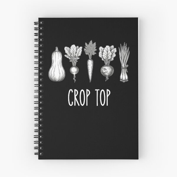 Item preview, Crop Top Gardening Pun Vegetable Illustration designed and sold by axiksa10.