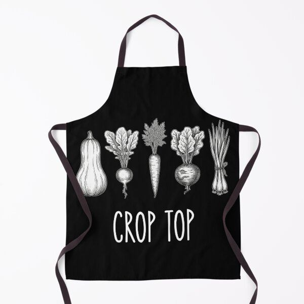 Item preview, Crop Top Gardening Pun Vegetable Illustration designed and sold by axiksa10.