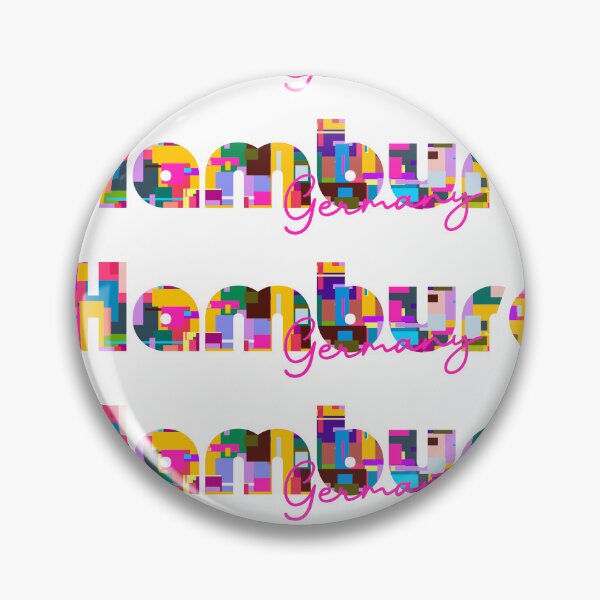 Item preview, Hamburg, Germany, Vibrant Abstract City Typography Art designed and sold by Wanderful-roads.