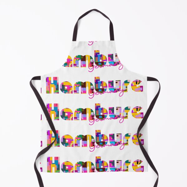 Item preview, Hamburg, Germany, Vibrant Abstract City Typography Art designed and sold by Wanderful-roads.
