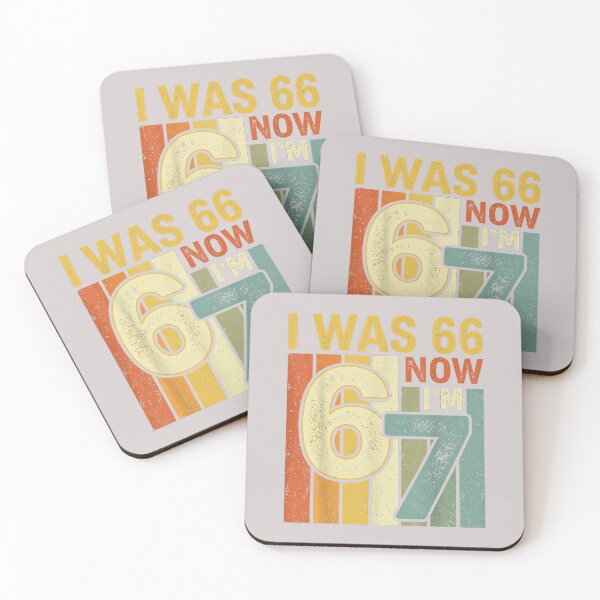 Item preview, I was 66 Now I'm 67 Funny 67th Birthday Retro Vintage designed and sold by MabelWells.