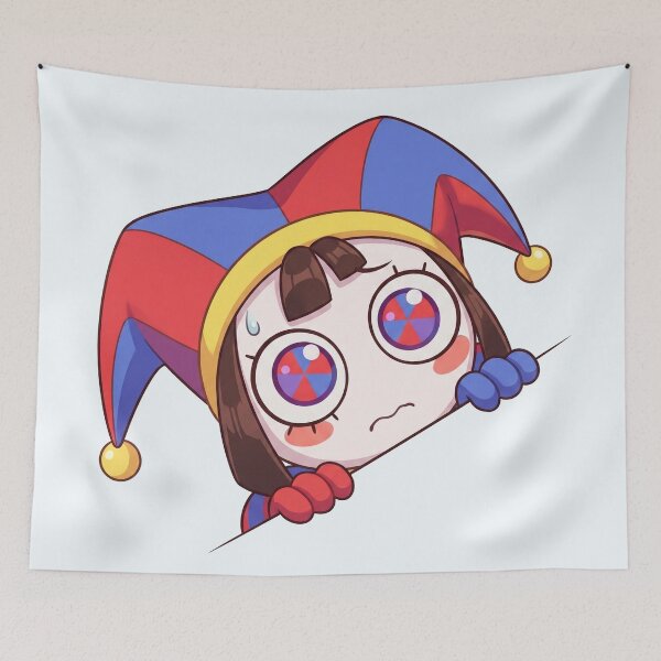Item preview, Pomni Peek // The Amazing Digital Circus Sticker designed and sold by Astraphyllia.