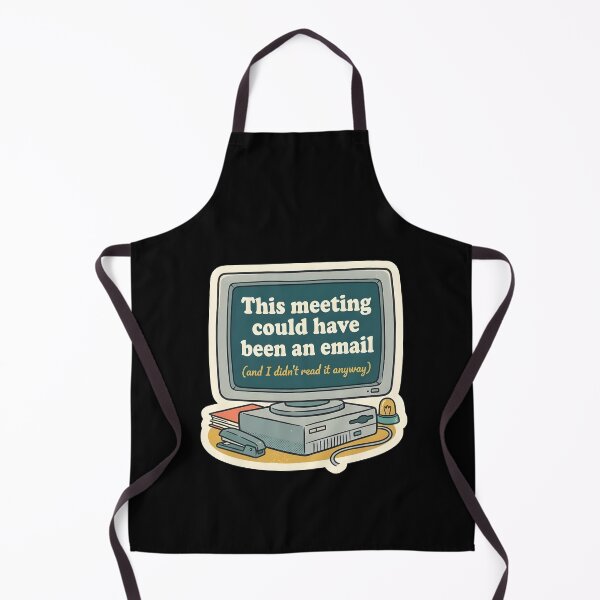 Item preview, Retro Desktop Office Humor | This Meeting Could Have Been An Email | Funny Tech Meme designed and sold by SergioMiklos.