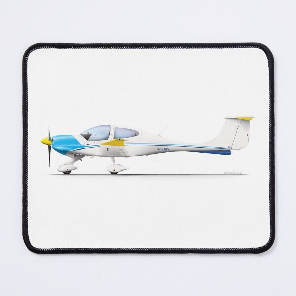 Item preview, DIAMOND DA40-D VH-UUV 2022 designed and sold by Grubby Fingers Aircraft Illustration.