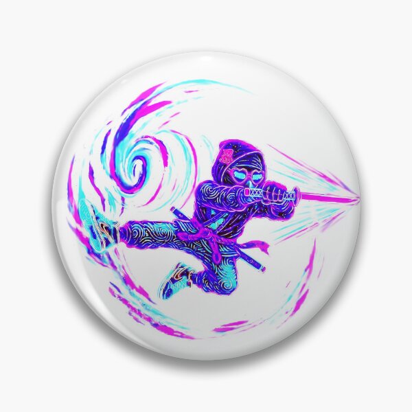 Item preview, Neon Ninja Stickers – Glow Art Designs designed and sold by Cyber-ART-Studio.