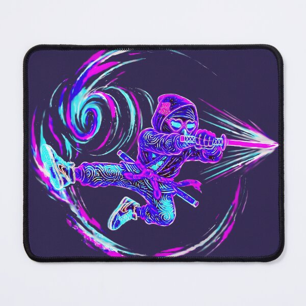 Item preview, Neon Ninja Stickers – Glow Art Designs designed and sold by Cyber-ART-Studio.