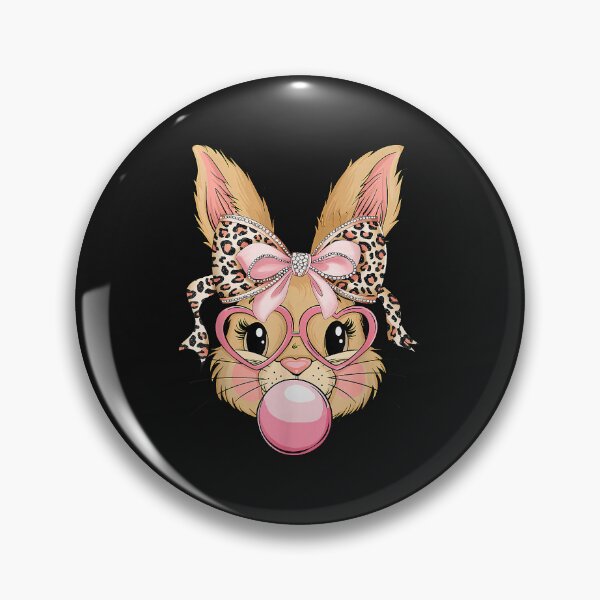 Item preview, Cute Bunny Rabbit Face Leopard Glasses Girl Happy Easter Day designed and sold by hangoxinhxan.